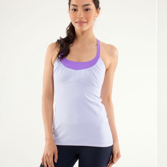 lululemon athletica Tops - Lululemon Scoop Me Up Gym Tank Top Lavender Size 6